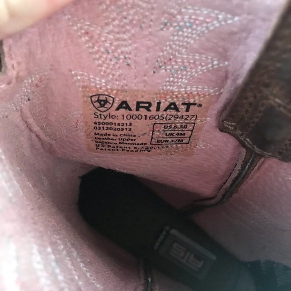 Ariat Sz 6.5 Leather Cowboy Boot - Picture 3 of 4